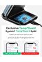 شاحن لاسلكي، [عبوة من قطعتين] حامل شحن لاسلكي سريع بقوة 15 واط مع إضاءة متكيفة مريحة للنوم - 6