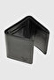 Genuine Leather Magnetic Black Men's Wallet - with 6 Card Holders and Id Compartment I