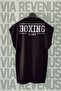 Boxing Is Life Back Printed Zero Sleeve Crew Neck Sports Tshirt