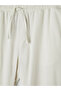 Özmarka New Season Beige Loose Fit Linen Look Men's Trousers - 7