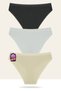 "Like Nothing" One-Feel: Micromodal Fabric and Semi-Sheer Elastic Luxury Women's Panties 3-Pack (Size 38-40) W-2729 R3/7 - 3