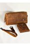 100% Genuine Crazy Cowhide Pirana Model (Handbag, Wallet, Keychain) Set Stylish and Minimalist - 3