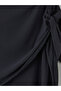 Anthracite Shawl Tie Modal Blend Women's Trousers - 2