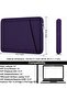 Askuko Laptop Sleeve 14 inch, Durable Carrying Bag Shockproof Protective Case Cover, Handbags Briefcase Laptop Bag Compatible with 14" MacBook Air/Pro HP Asus Lenovo Notebook Computer, Purple - 4