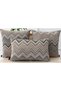 Decorative Cushion Cover, High-Quality Woven Fabric, Combination Pouf Set of 4 - 6