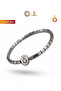 New Season Gs Square Hematite (4mm) Natural Stone Bracelet Special Box - 3