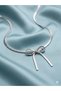 Italian Crushed Chain Necklace with Bow Design