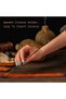 4 Pieces Wooden Incense Holder Handmade Wooden Incense Stick Holder Wood Incense Burner Ash Catcher of Brass Yin and Yang, Crescent Moon, Stars, Elephant,10 Inches,4 random styles - 7
