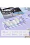 لوحة مفاتيح ميكانيكية لاسلكية ATTACK SHARK ajazz AK820 Pro قابلة للتبديل السريع مع شاشة TFT وأزرار بإضاءة RGB خلفية - 4