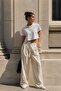 Women's White Crop T-Shirt Crew Neck Short Sleeve Plain Single Jersey