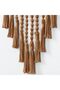 Woven Wall Hanging, Macrame Triangle Tassel Wall Decor 29x45x72 cm, Boho Style Hanging for Ho - 5