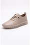 Women's Beige Orthopedic Walking Shoes Soft Transparent Sole Casual Sneaker
