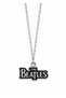 The Beatles Logo Detailed Black Silver Color Music Band Necklace Gift - 3