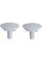 2-Piece Kitchen Sink Hole Cover/Faucet Hole Cover/Plug (White)