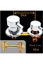Three-way brass shower faucet, 10cm – Hot and cold water dual control – G1/2 thread, easy installation – durable ceramic valve core - 4