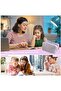 Purple plush pencil case, suitable for students and office use - multi-functional cosmetic and stationery organizer. - 5