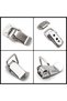 Furniture locks - 10 pieces 47mm lever latches with 40 screws, Lap latches, Spring latches for windows, furniture, drawers, cabinets, tool cabinets - 2