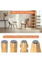 32-piece set of chair leg protectors, small chair leg protectors, transparent silicone chair leg floor protectors, with felt pads. - 3