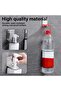 Wall-mounted bottle holder with shampoo hooks, 28mm hole diameter, suitable for kitchens or bathrooms. - 3