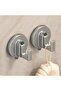 Two-piece set of powerful vacuum suction cup hooks, bathroom towel rack, wall-mounted suction cup hooks, suitable for kitchens and shower rooms.