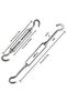 6-piece pack of M6 wire rope adjusting hooks, 304 stainless steel adjustable wire rope adjusting hooks and tensioning hooks, steel cable hooks. - 2