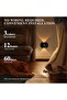Indoor LED wall light, top and bottom lighting, semi-circular, modern design, suitable for hotels and living rooms, black. - 2