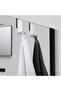 2-Piece Wall-Mounted Shower Hook Set, Towel Rack Installation Without Drilling, for Glass 6-12 mm Thick, Brushed Stainless Steel - 2