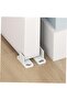 4-piece sliding door guide set, sturdy barn door stop, suitable for sliding door tracks, simple and durable - white. - 4
