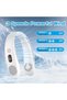 Portable neck fan - silent, with 360° airflow, USB rechargeable and 3 speeds. Bladeless fan, ideal for the office, travel, home and outdoors - white - 2