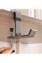 Desktop Steel Clip-on Hook Adjustable Edge Hanging Bag Holder for Office Desks No Drilling Required Strong Load-Bearing Two Gray Folding Parts - 3