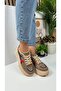 Daily Women's Sneaker Thick High Sole Lace Up Comfortable Tiger Stripe Sports Shoes 032 - 2