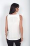 Women's V-Neck Ribbed Italian Cotton Lyocell Blouse - 4