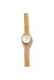 Gold Color Inside White Stone Cord Elegant Wrist Watch Tarnish Resistant - 2