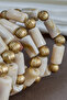 Cylinder Cut Acrylic Resin Serrated Sphere Accessory Detailed Bracelet Cask - 4