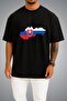 Oversize Slovakia Flag and Map Chest Printed Unisex T-Shirt