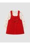 Esvab • Modern & Distinctive Bowknot Velvet Baby Girl Salopet Dress and T-Shirt