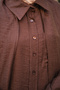 Women's Shawl Detailed Shirt Set Brown - 5