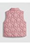 High Collar Quilted Girls' Puffer Vest (W6) - 3