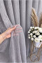 Gray Mesh Knitted Tulle Curtain I Heavy Weight I 1/3 Dense Pleating I Non-Crinkle I No Ironing Needed I Suitable for Any Room I Ready for Cornice Installation