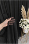 Black Mesh Knitted Tulle Curtain I Heavy Weight I 1/2.5 Medium Pleat I Non-Crease I No Ironing Needed I Suitable for Any Room I Ready for Cornice Installation - 2