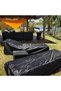Sun lounge chair cover, waterproof, windproof, and UV-protective, made of 210D Oxford cloth, sun lounge chair cover (210 x 75 x 40/80 cm) - black. - 5