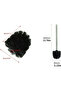 10-pack toilet brushes, including 2 brush handles, replacement brush heads, suitable for bathrooms, dormitories, and homes. - 2