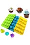 Star Heart Shell Shaped Silicone Ice Cube Candy Mold Set - 3