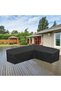 420D Oxford 286*222*82 cm L-Shaped Corner Garden Bench Furniture Cover Bag - 5