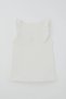 Girl's Athlete T-Shirt with Cross-Stitch Rose Embroidery and Ruffles, Ages 4-8, Ecru - 4