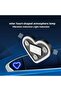 Two solar-powered wireless heart-shaped ambient lights for car interior decoration. - 3