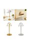 Desktop Hat Display Rack Adjustable Wig Rack Living Room Clothing Store Coat Hat Rack Home Storage Household Goods Cleaning Silver 18CM - 4