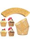 Paper Cupcake Wrappers - Elegant Vinetak Design - 50 Pieces