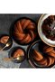 Large Spiral Ring Cake Pan, Hollow Tube Silicone Baking Pan, Grooved, Non-Stick Cake Pan, for Pound Cake, Coffee Cake, Desserts, 10.62 Inches, Black - 2