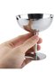 Ice Cream Bowl with Stand Stainless Steel Ice Cream Dessert Presentation Bowl Steel Serving Bowl Snack Bowl - 4